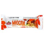 Батончик МЮСЛИ Спартак злаки с персиком 35 г 1 уп*24 шт