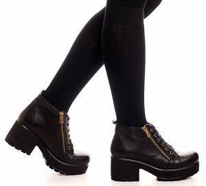 Ботинки Страна производитель: Турция
Полнота обуви: Тип «F» или «Fx»
Материал верха: Натуральная кожа
Цвет: Черный
Материал подкладки: Байка
Стиль: Городской
Форма мыска/носка: Закругленный
Каблук/Под