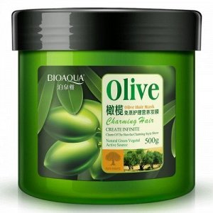 780030 BIOAQUA  Olive Маска для волос с оливой, 500 мл, 18шт/уп