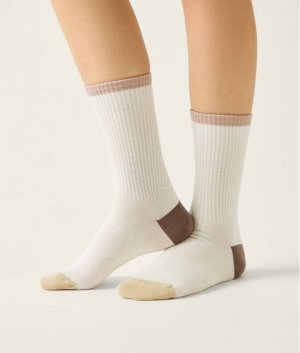 Носки женские удлиненные в рубчик