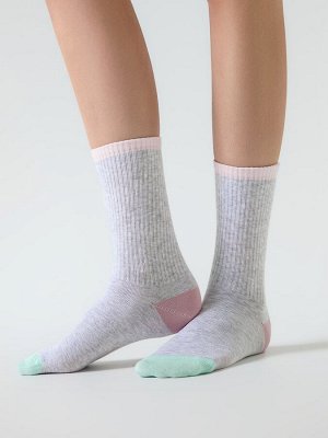 Носки женские удлиненные в рубчик