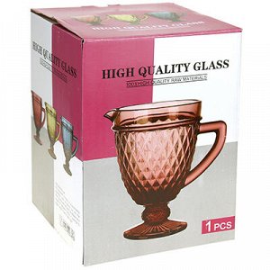 "Виши" Кувшин стеклянный "Виши" 1,2л, д13,8см h20см, цветное стекло, в подарочной коробке (Китай)