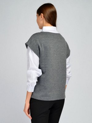 10377-сер 733600 Жилет трикотажный