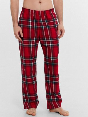 Комплект мужской (рубашка, брюки) в красную клетку