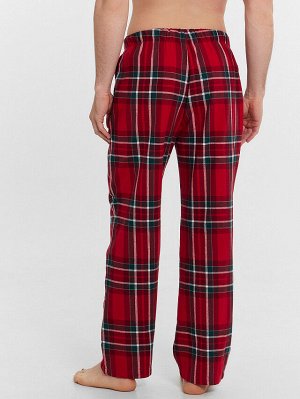 Комплект мужской (рубашка, брюки) в красную клетку