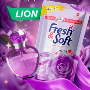 * LION Essence Fresh & Soft Кондиционер для белья 500мл, "Violet Romanc" мягк.упаковка, Таиланд