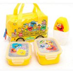 Набор контейнеров для обедов SESAME STREET. 3 in 1 + -сумка.