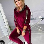 Спортивный костюм женский ткань велюр