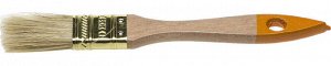Плоская кисть флейцевая  DEXX 25 мм, 1″ натуральная щетина, деревянная ручка,)