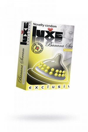ПРЕЗЕРВАТИВЫ LUXE EXCLUSIVE КРИЧАЩИЙ БАНАН №1, 1 ШТ, 18 СМ