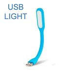 Синий Удобный USB светильник на все случаи жизни.