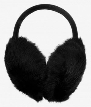 Наушники меховые черные KEDDO