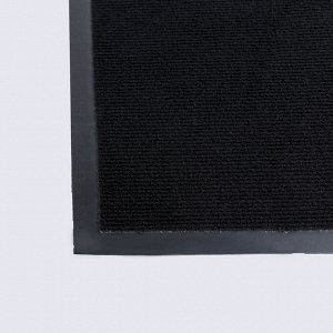 Коврик придверный влаговпитывающий, иглопробивной, «Эконом», 40*60 см, цвет чёрный
