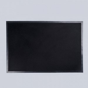 Коврик придверный влаговпитывающий, иглопробивной, «Эконом», 60?90 см, цвет чёрный