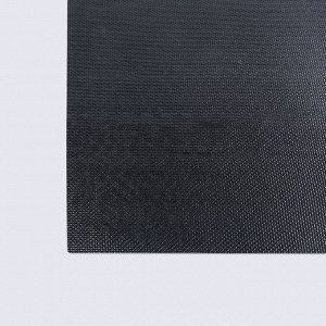 Коврик придверный влаговпитывающий, тафтинговый меланжированный, «Штутгарт», 40?60 см, цвет чёрно-серый