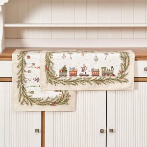 Премиальные полотенца «Щелкунчик» 40×60 см, 100% хлопок, твил, бежевые