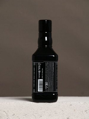 Подарочный набор «Лучшему мужчине», гель для душа во флаконе виски, чёрный и мочалка лента, Чистое счастье