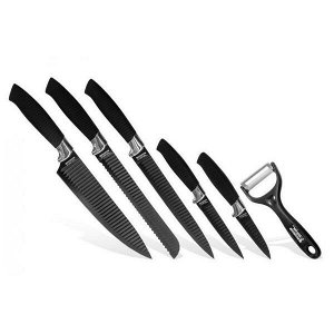 Набор кухонных ножей Zepter рифленые, 6 предметов