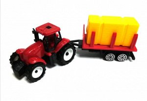 Игровой набор тракторов с прицепами Farm World, 3 шт (А155/А154)