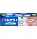 DABUR HERB&#039;L SMOKERS/ Паста зубная Для курильщиков + зубная щётка ультра мягкая 150г.