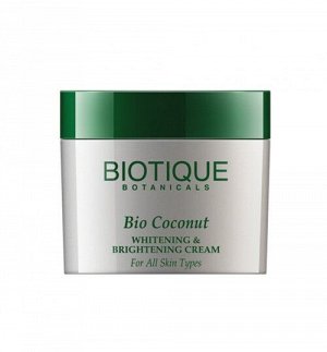 Bio Coconut Whitening & Brightening Cream/ Биотик Био Кокос Отбеливающий Крем Для Лица