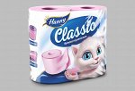 Туалетная бумага HANNY &quot;Classic Pink&quot;, 2 слоя, 4 рулона, 17,5 метров