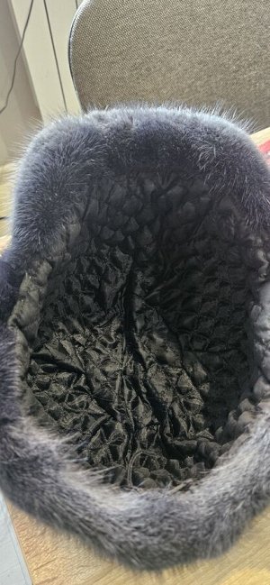 Шапка норка ОГ 52-53 см, без этикеток