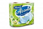 Туалетная бумага HANNY &quot;Aroma Apple&quot;, 2 слоя, 4 рулона, 17,5 метра