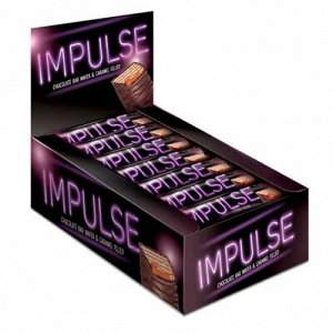 Вафли «Impulse» с мягкой карамелью в глазури, 16 г