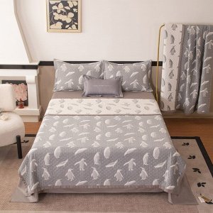 Комплект постельного белья Сатин Aurora Veil с Покрывалом AV001