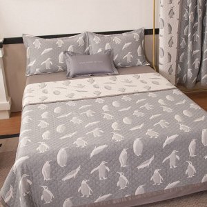 Комплект постельного белья Сатин Aurora Veil с Покрывалом AV001