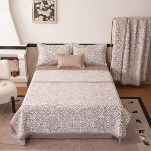 Комплект постельного белья Сатин Aurora Veil с Покрывалом AV004