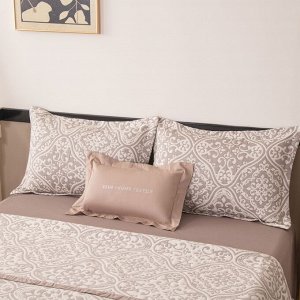 Комплект постельного белья Сатин Aurora Veil с Покрывалом AV004