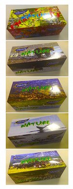 Салфетки-выдергушки HANNY &quot;NATURE&quot;, 2 слоя, 250 штук в картонном боксе, продажа стяжками по 5 боксов