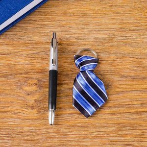 Набор подарочный 2в1 (ручка, брелок-галстук) микс