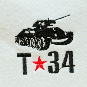 Шапка для бани "Т-34", войлок, белая
