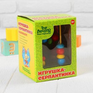 Лесная мастерская Игрушка из дерева для детей. Серпантинка &quot;Лев&quot;, 2 завитка