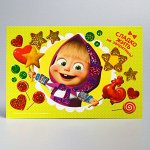 Мозаика гелевыми стразами &quot;Сладко жить не запретишь!&quot;, Маша и Медведь