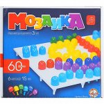 Мозаика круглая, 60 элементов по 15 мм, 6 цветов