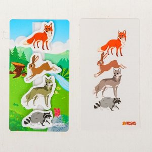 Игра на липучках «Лесные животные»