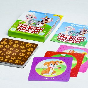 Настольная мемори игра «Забавные зверята», 24 карточки