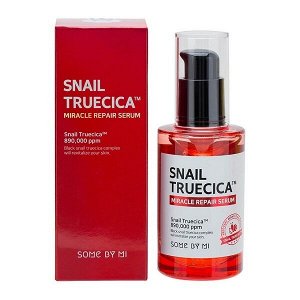 Восстанавливающая сыворотка с муцином чёрной улитки Snail Truecica Miracle Repair Serum