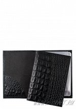 Модель №LV1 | кожа | крокодил | черный | К209-1 | 17694