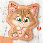 Игрушка из фетра с термонаклейкой, набор для создания &quot;Котенок&quot;