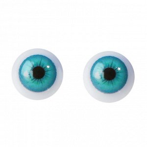 Глаза винтовые с заглушками, набор 10 шт, размер 1 шт: 1,2 см