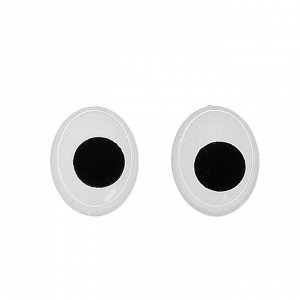 Глазки на клеевой основе, набор 160 шт, размер 1 шт: 1,3-1 см