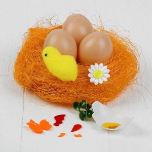 Набор для создания гнезда с декором для пасхальных яиц "Цыпа в скорлупке"