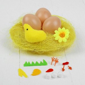 Набор для создания гнезда с декором для пасхальных яиц "Курочка Ряба"