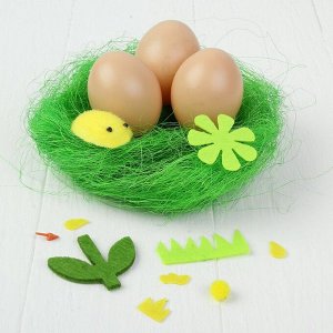 УЦЕНКА Набор для создания гнезда с декором для пасхальных яиц "Цыпленок"