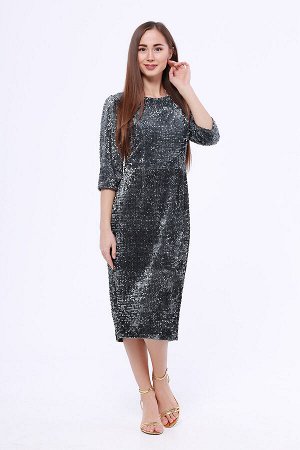 #89084 Платье Серый